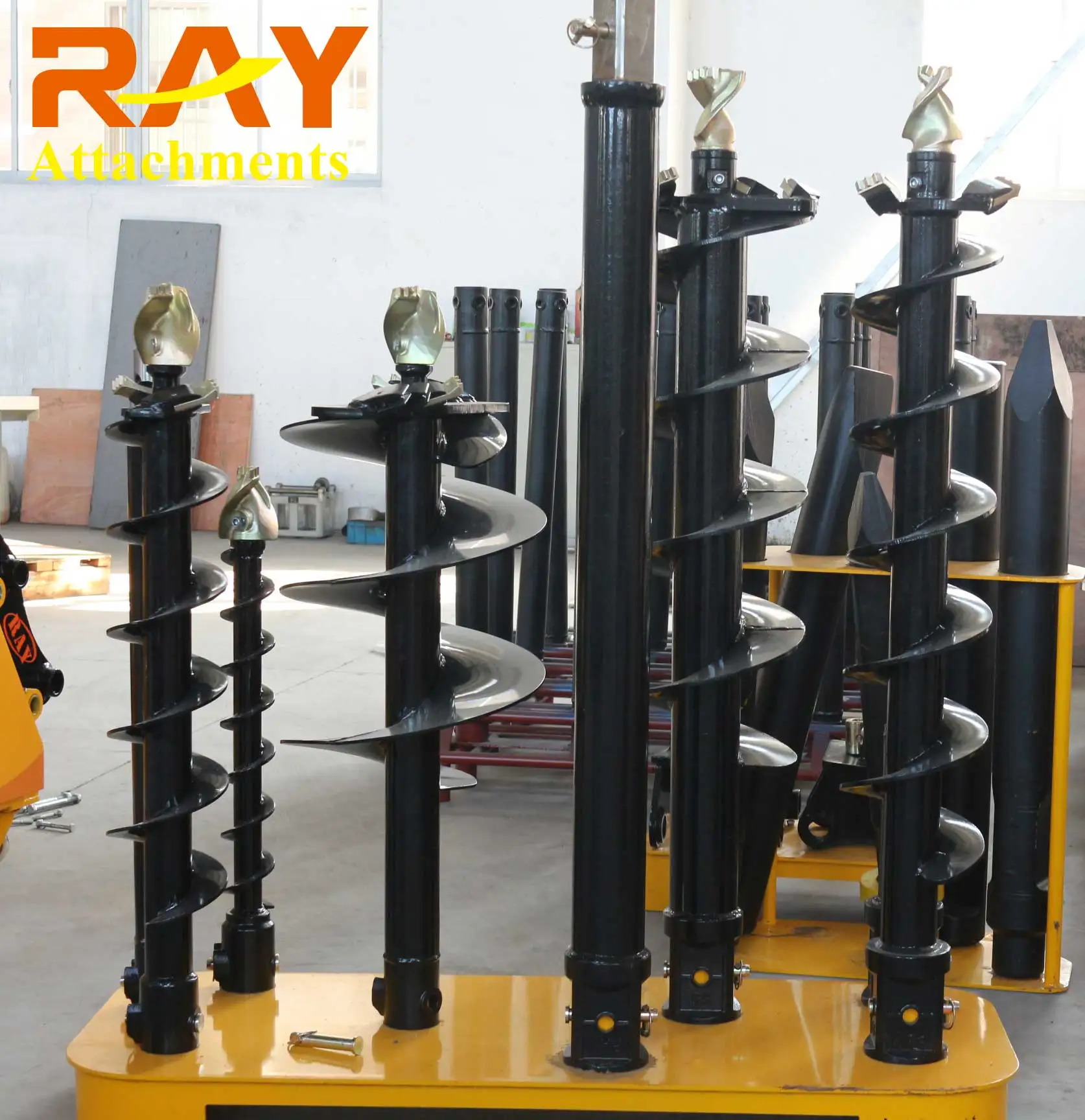 RAY New excavator drilling soil machine earth drill drive ground auger hole digger Post Hole Digger