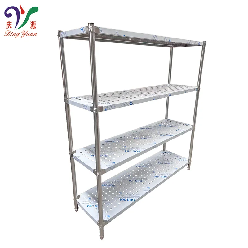 4 tier easy installation bowl plate drying organizer holder stainless steel kitchen plate rack with punch