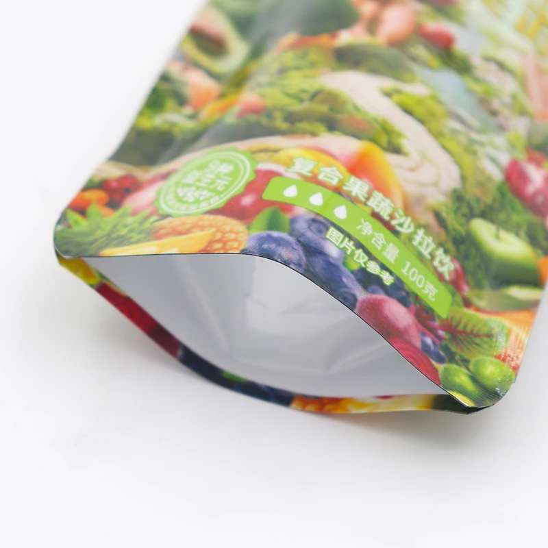 Wholesale Plastic Customized Beverage Juice Liquid Food Packaging Bag With Spout Fruit Juice Drink Stand Up Spout Pouch