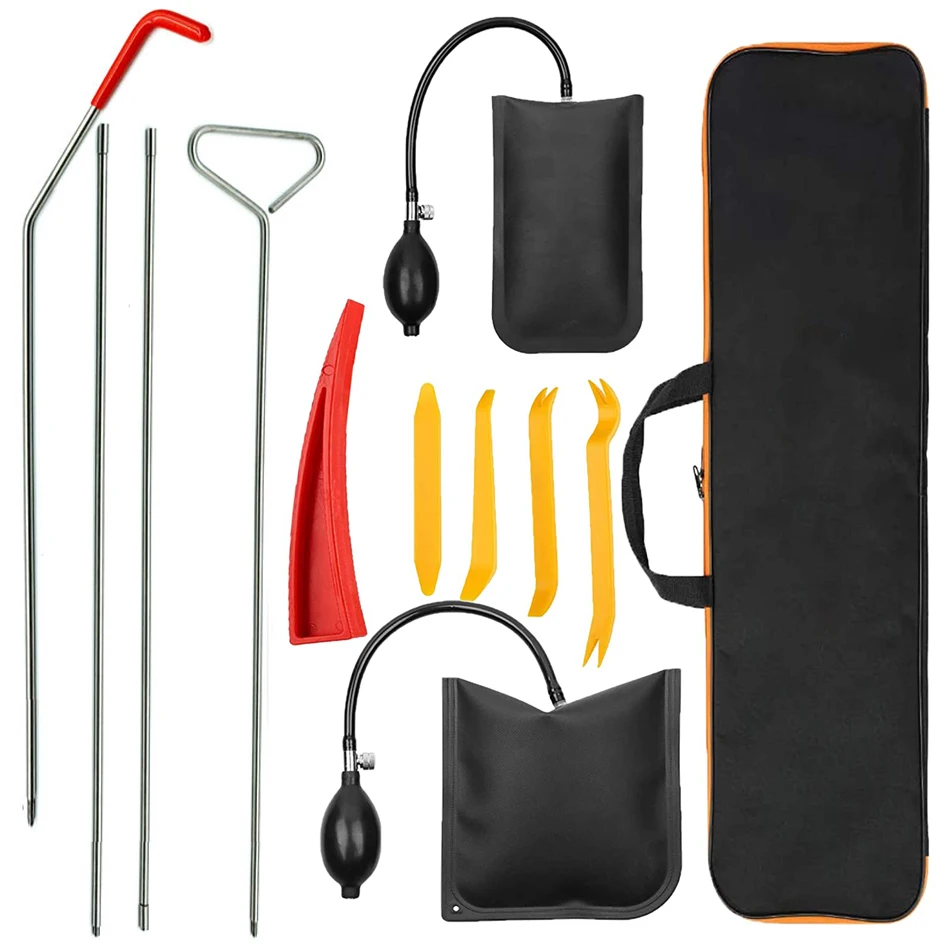 new Car Kit  Auto Trim Removal Kit Long Reach Grabber Non Marring Wedge lockout tools kit