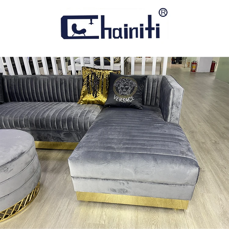 Modern Design Home Furniture Living Room Furniture Sofas sectional With Ottoman