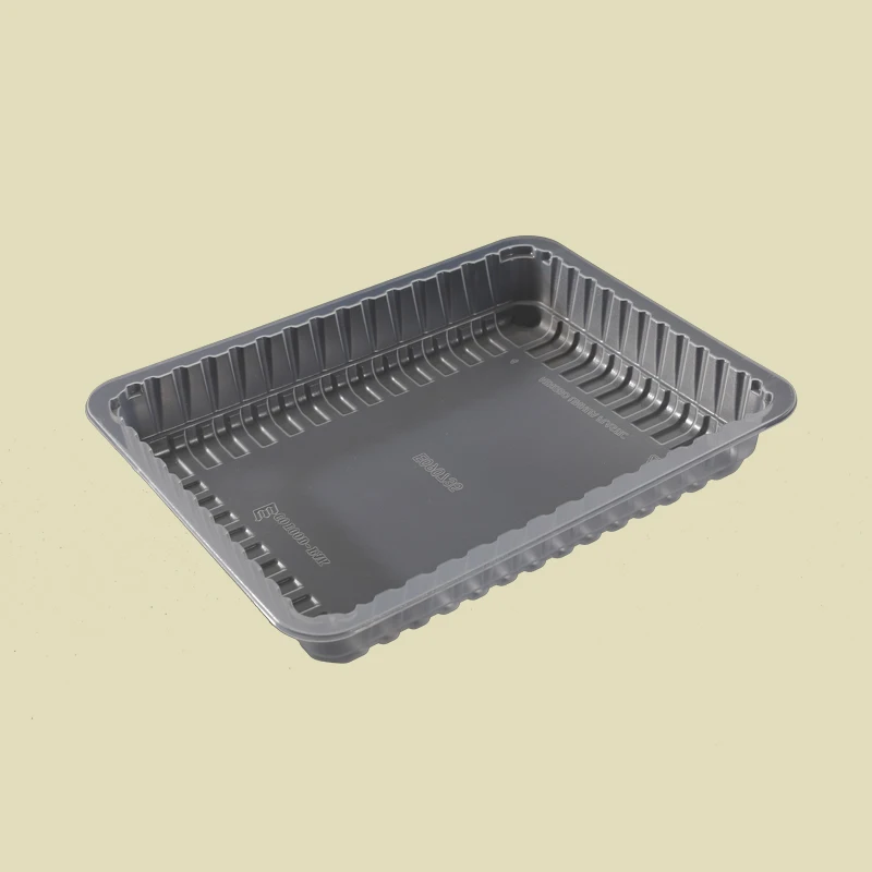 High barrier plastic PA/EVOH/PE film food tray for meat sausage