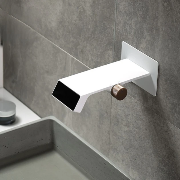 High-Quality Hidden Design Brass Wall-Mounted Bathroom Faucet with Cold and Hot Water Control for Bathroom Cabinet and Shower
