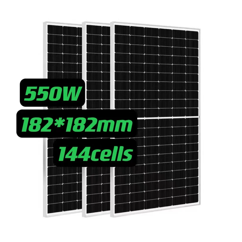 Solar Panel 500W 550W  Mono Half Cell Photovoltaic Panels PV Module