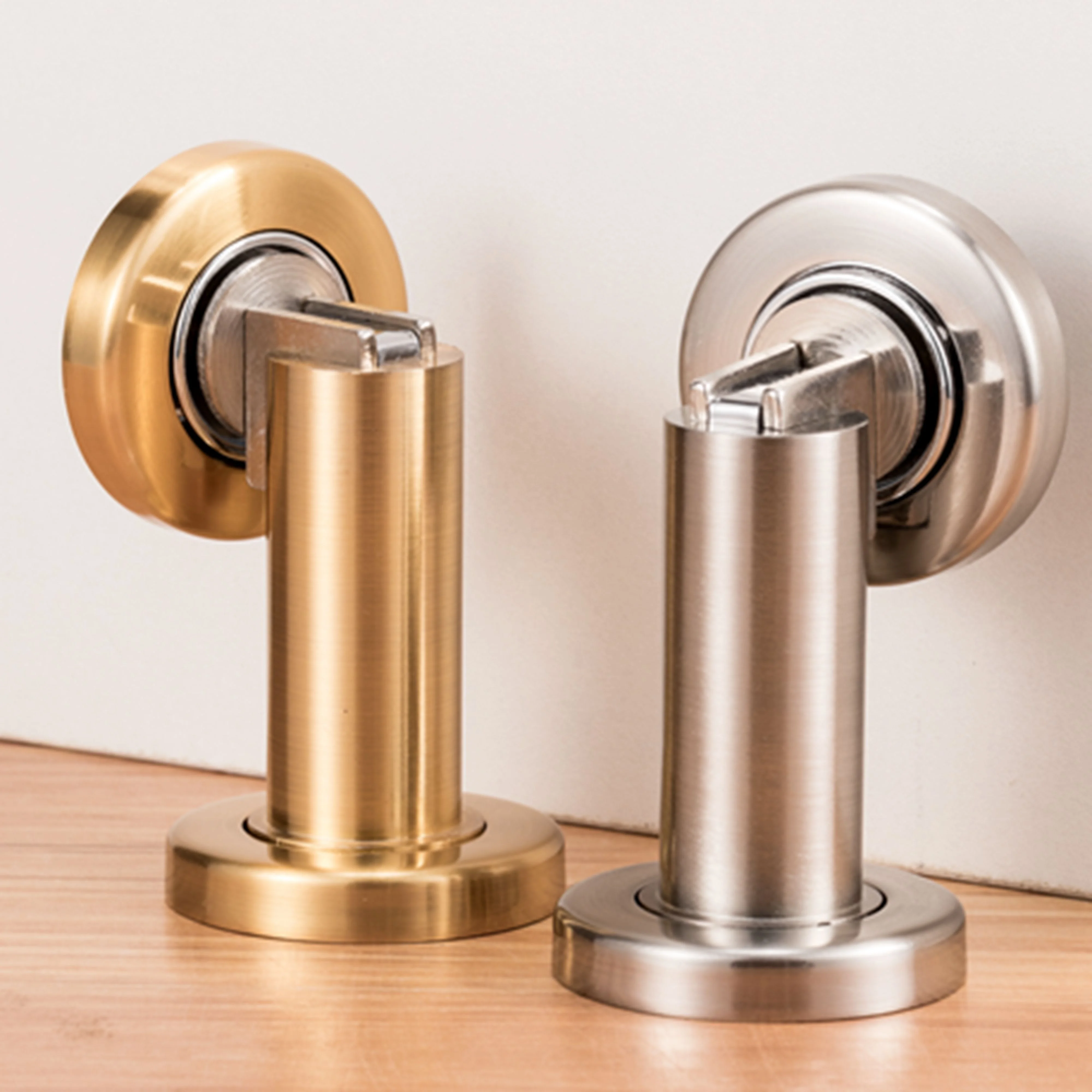 GUIDE Factory wholesale cast style home door catch strong magnetic heavy doorstop stainless steel door stopper