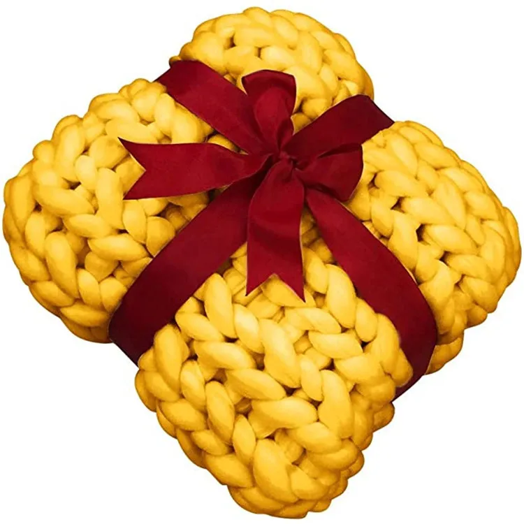 i@home handmade chunky weighted knitted blanket wholesale