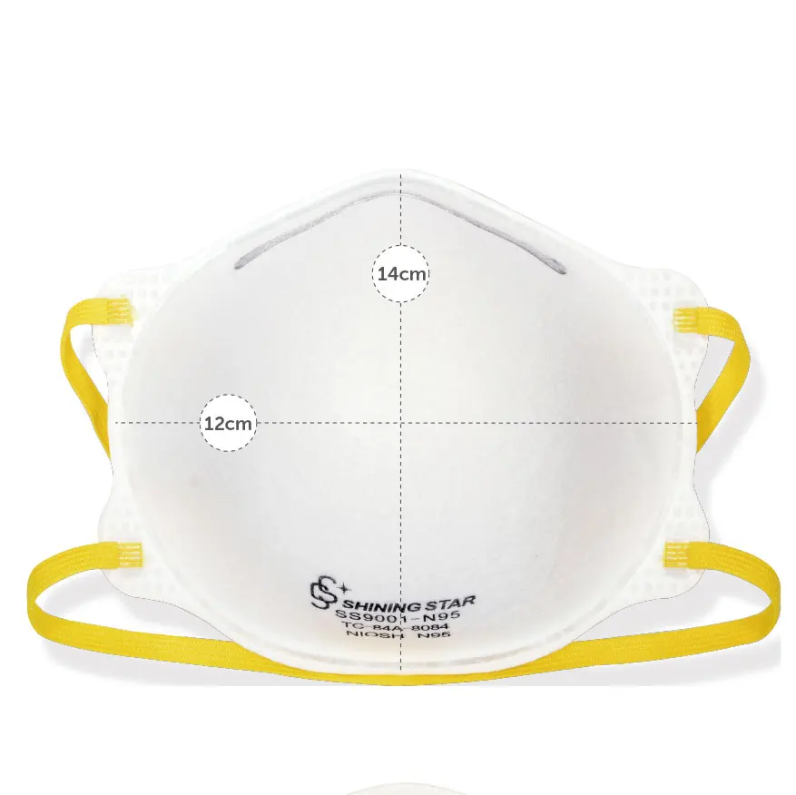 Personal Protective Equipment Safety Mask Industrial Cup Shape N95 3D Facemask Disposable