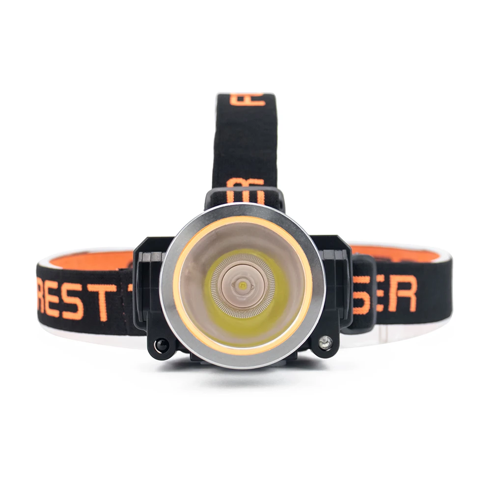 Super bright IP44 rating waterproof 90 degrees adjustable 10w led rechargeable headlamp