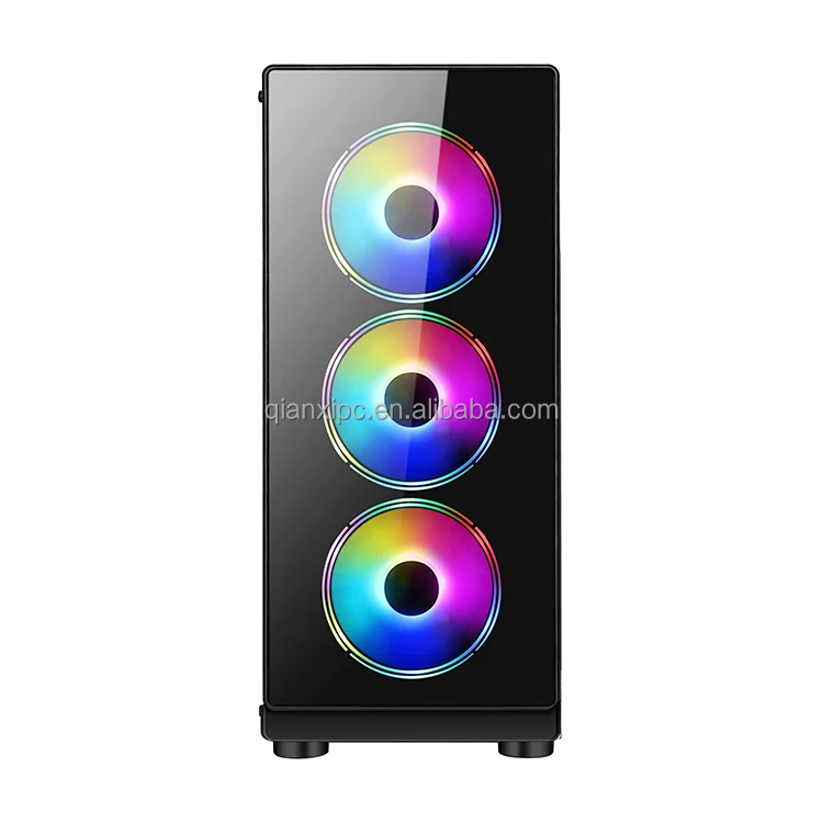 192-7A 2022 ABS Plastic and Tempered glass Front Panel Split Type ATX Gaming PC case ARGB