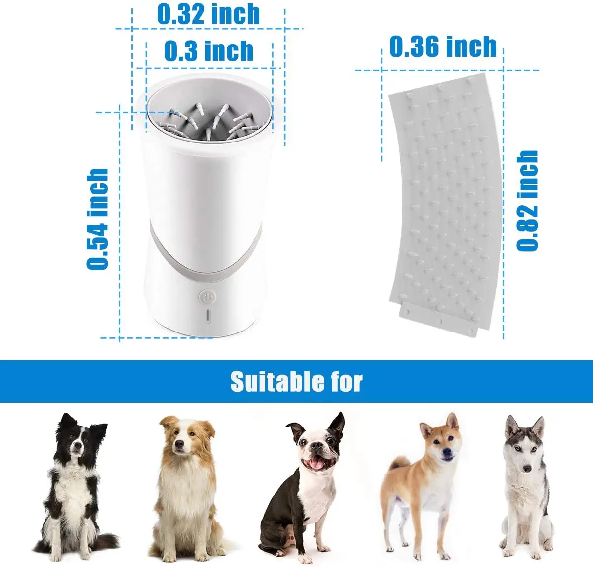 JOSUNN Popular Design Automatic Pet Grooming Products Soft Silicone Pet Foot Washing Cup Dog Paw Washer Cleaner