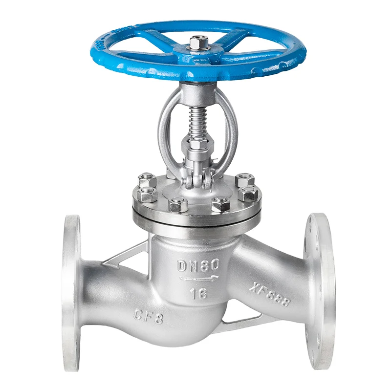 Stainless steel low pressure  globe valve high pressure gas oil steam manual Flange globe valve