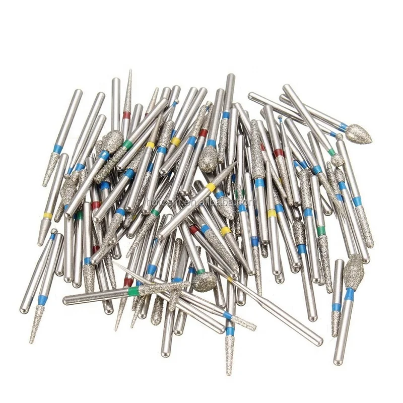 Dental Diamond Burs FG Teeth Polishing Kit High Speed Handpiece Tip Burr