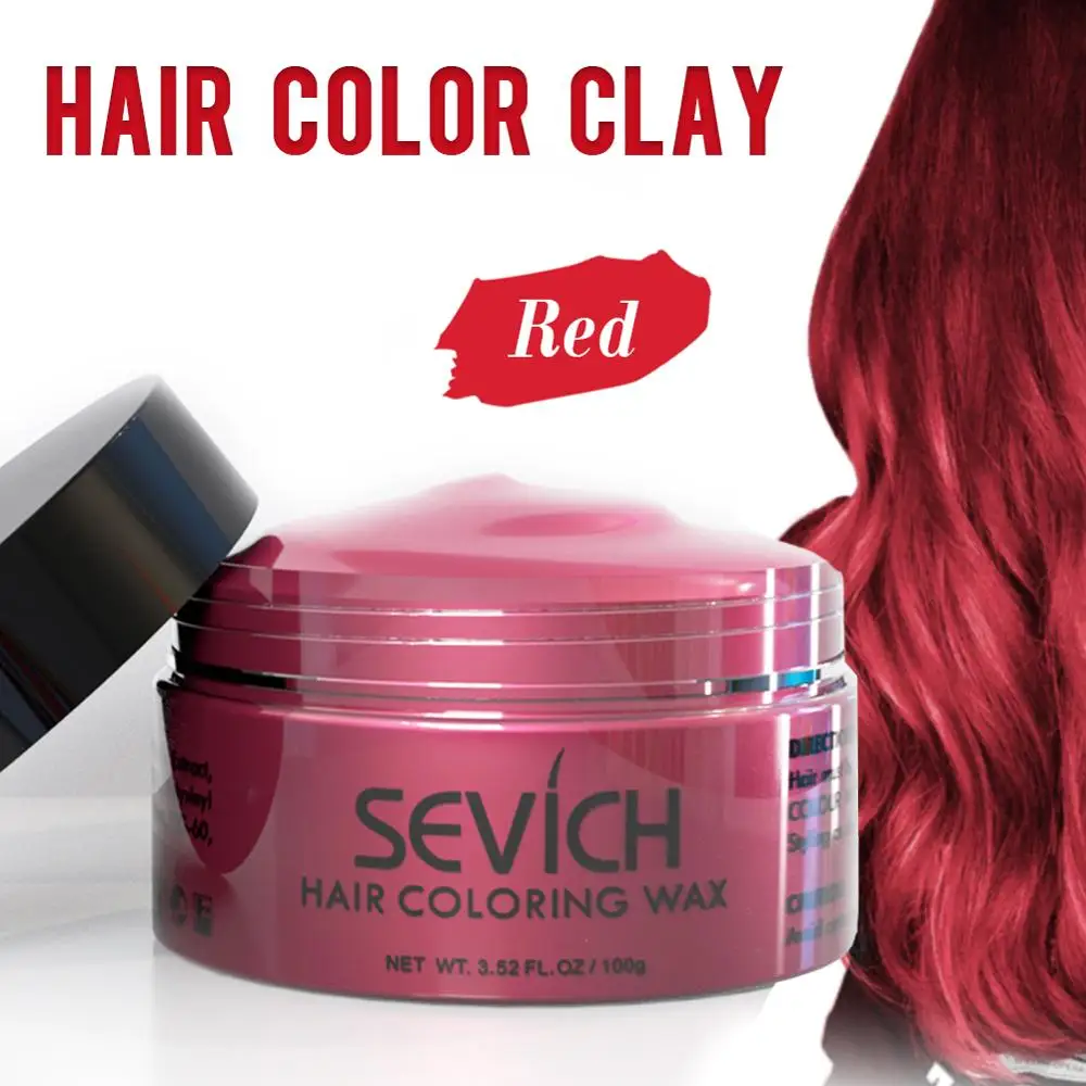 Hair color wax dye one-time molding paste 8colors available BLUE grandma gray green hair dye wax