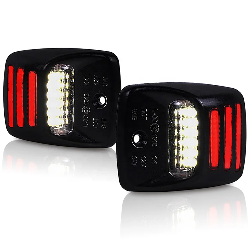 
License Plate Light Red OLED Neon Tube White SMD LED Tag Lamp Replacement For 2005-2015 Tacoma 2000-2013 Tundra Pickup Truck 