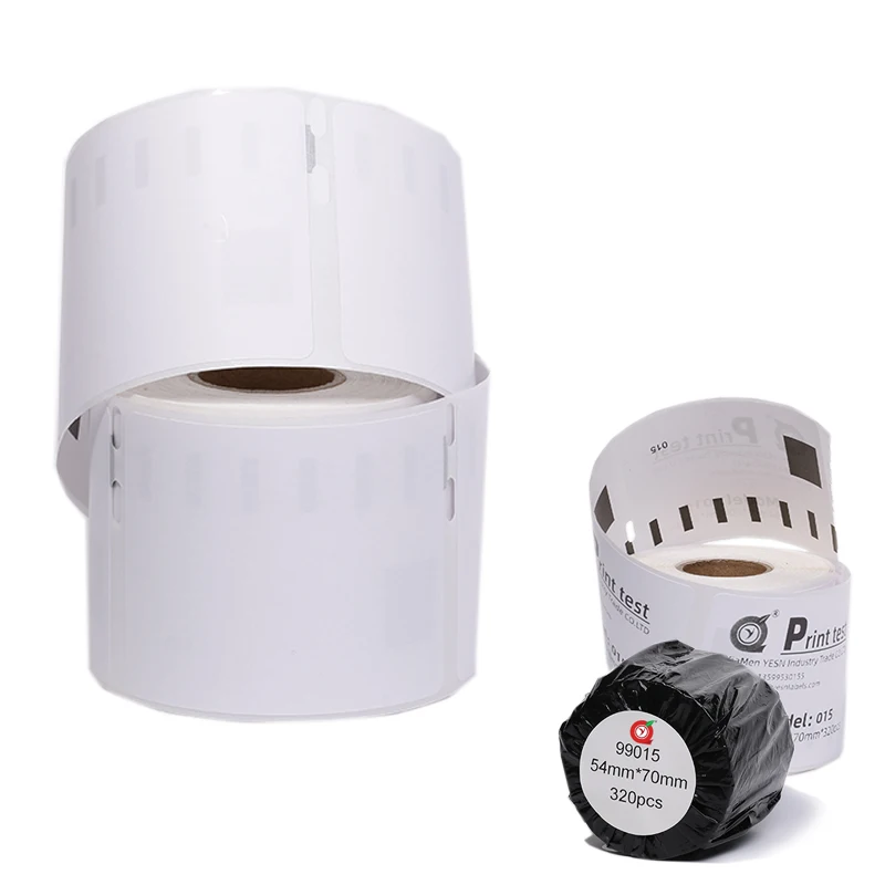 2024 Wholesale Professional Dymo Printer 99015 Thermal  Postal Garment Labels Waterproof; Blank Printing  Sticker Paper 320pcs