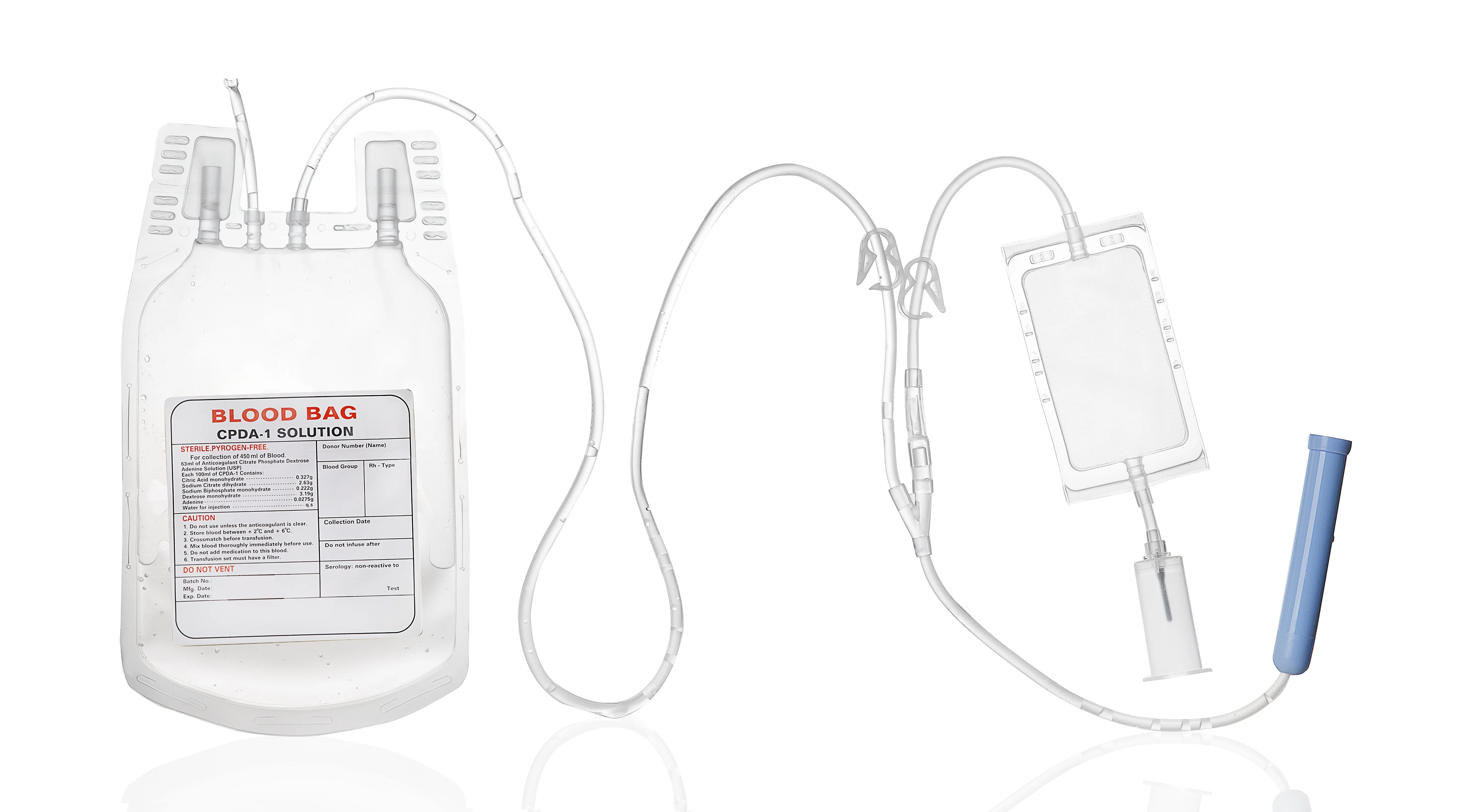 WEGO brand high quality low price Single Plastic Blood Bag medical disposable blood bag