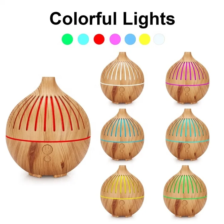 Home Scent Desktop Portable Wood Grain Electric Aroma Diffuser Essential Oil Aromatherapy Diffuser