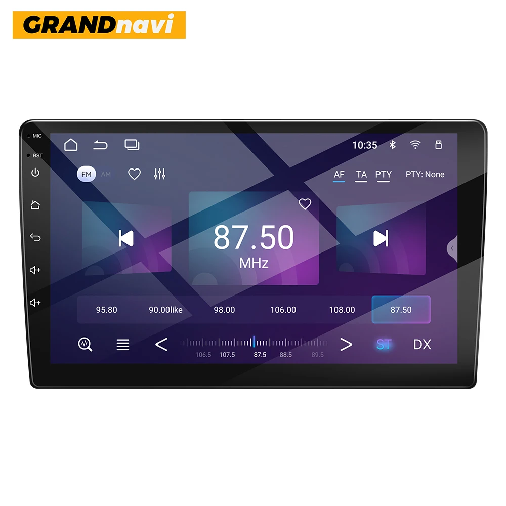 GRANDNAVI 2Din 9inch Car Radio WIFI GPS Navigation BT Call 3G+32G Wireless CarPaly Android Auto AM FM RDS For Universal Car
