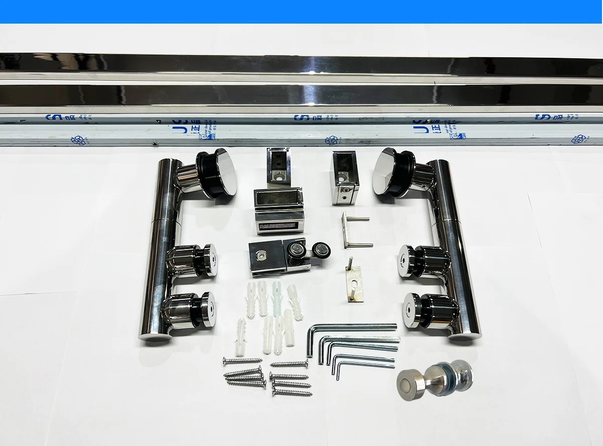 Frameless folding glass doors accessories folding door accessories for glass folding door accessories shower glass hardware