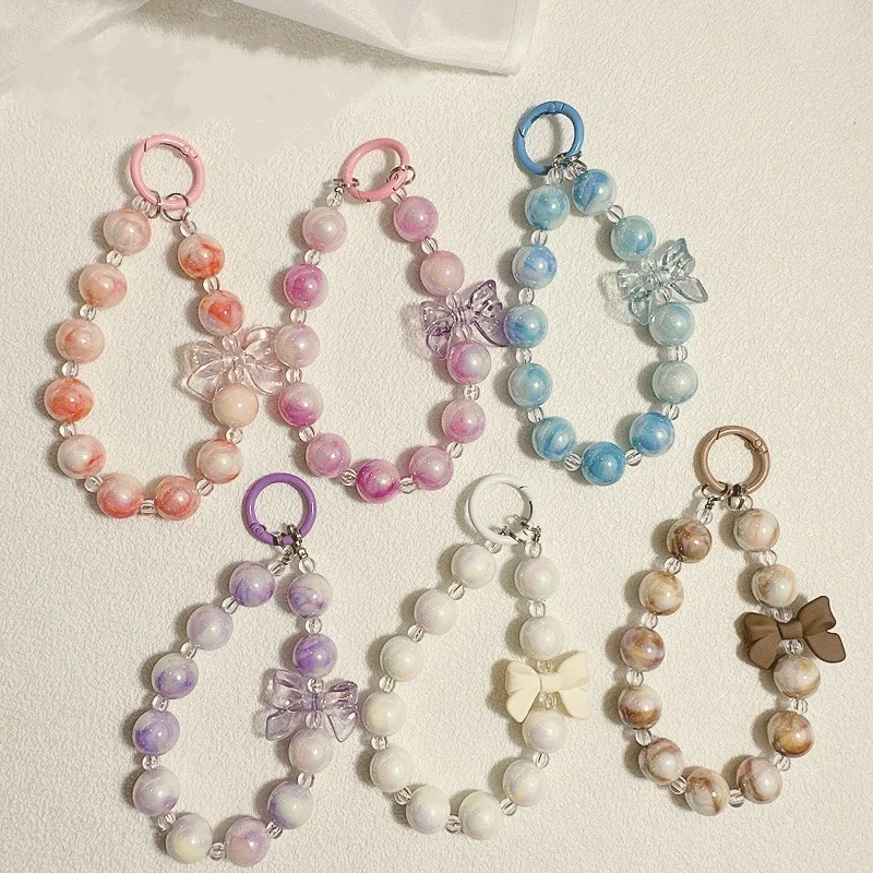Cute Candy Acrylic Wristlet Keychain Wholesale Accessories Phone case Hot Sell Custom