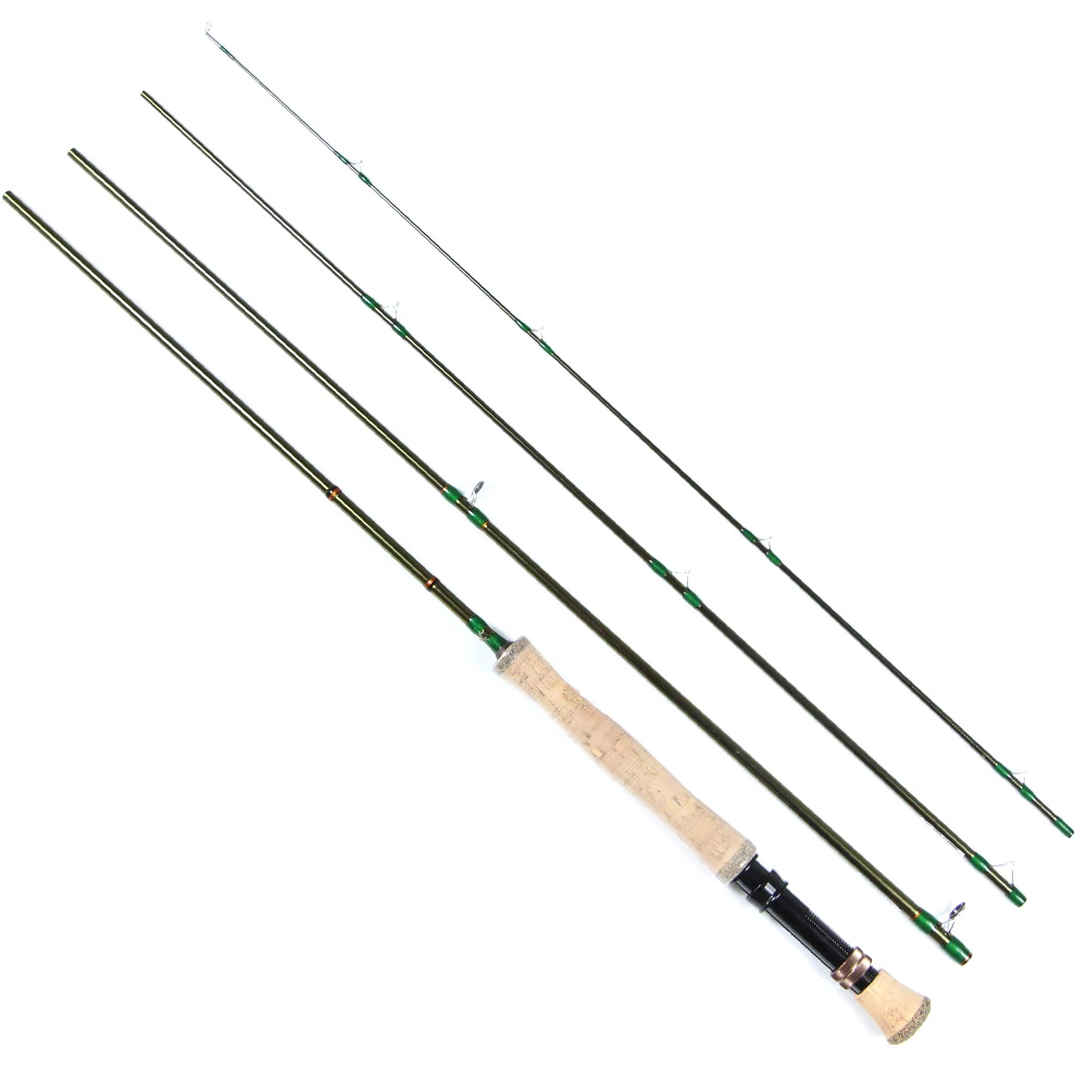 Medium-Fast Action Premier Fly Rod Sword Graphite Fly Fishing Rod 4 Piece Cruiser Travel Fly Fishing Rod