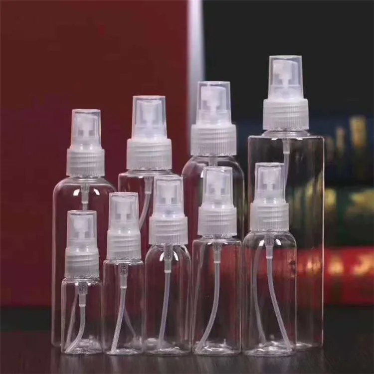 Cheap custom  30ml 50ml 100ml Pet Spray Bottle PET alcohol spray bottle