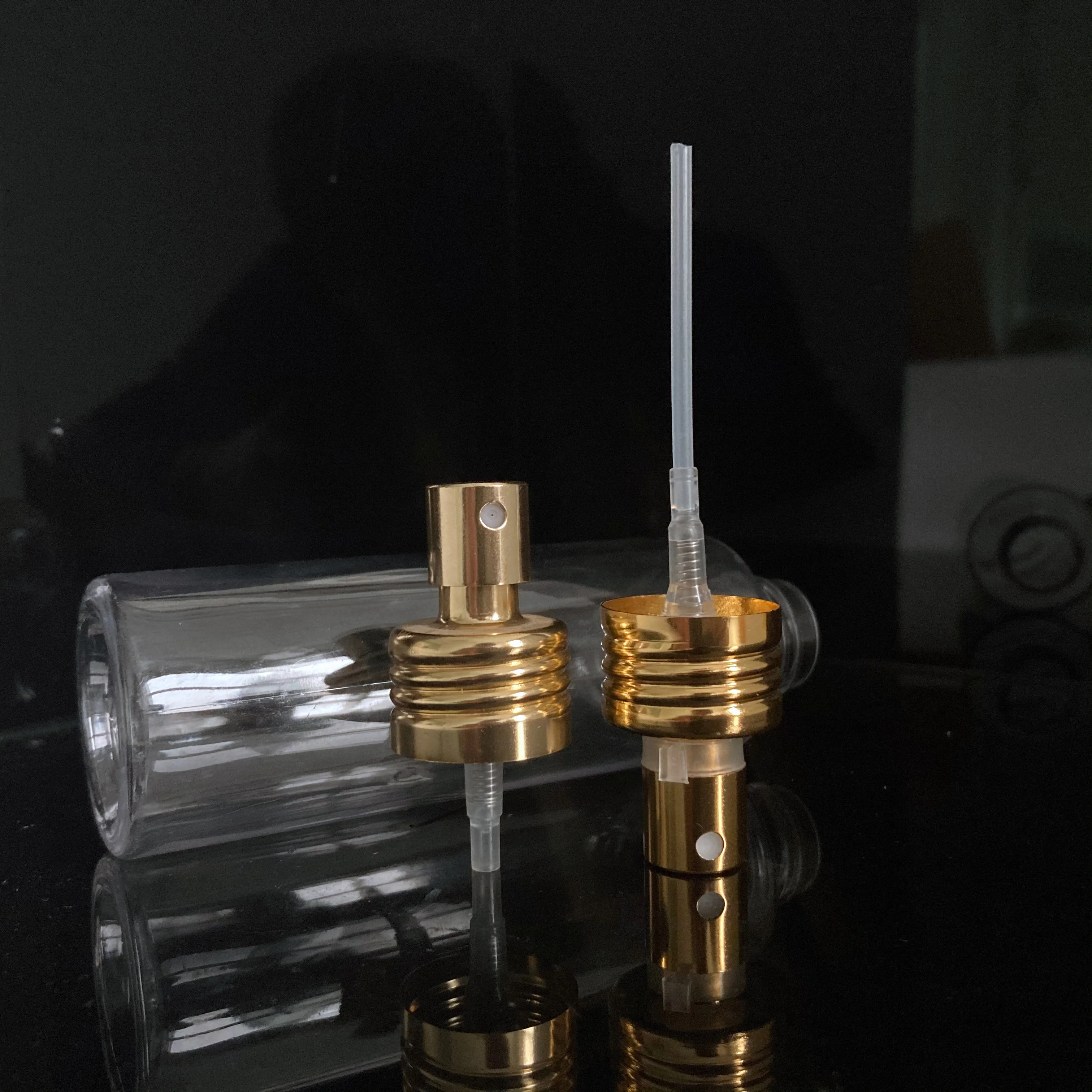 Factory New 18/410 20/410 24/410 Silver Gold Non Spill aluminum mist sprayer pump sprayer mist spray Perfume Sprayer For Bottle