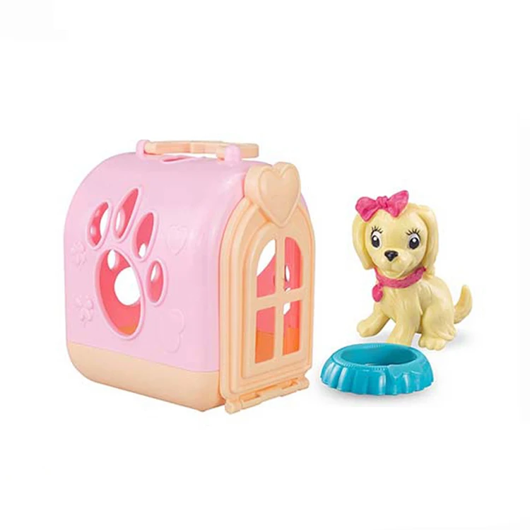 EPT Dollar Toys Pet House Physical 12Pcs Dog Toy Kids Toys Set with  Cage
