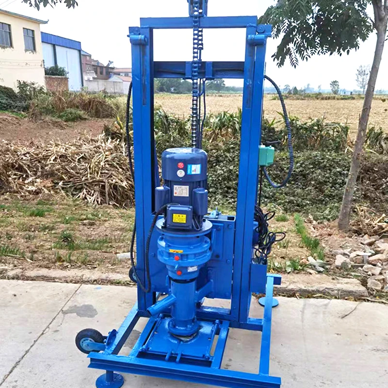 Electric exploration water well drilling rig portable 100m best-selling model