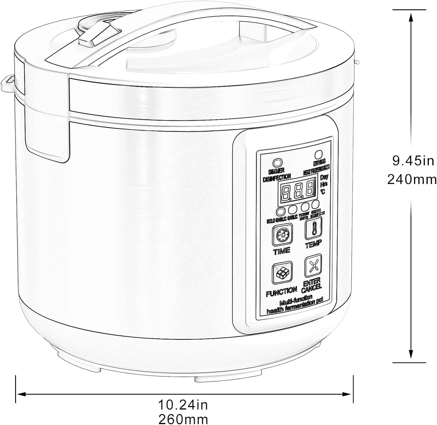 AZK115-2  Kitchen appliance fermentation machine/Intelligent automatic control black garlic maker/black garlic fermenter