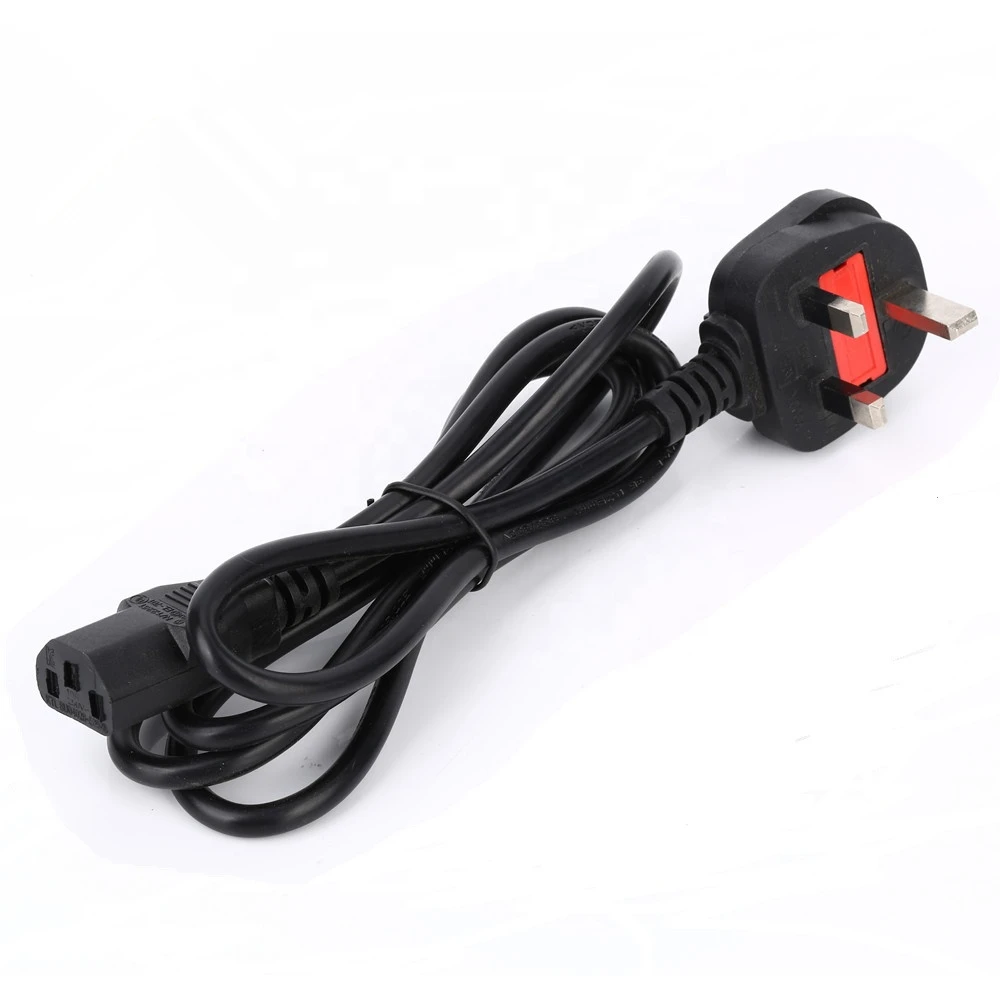 1,2 м 1,8 м 2 м 5 м UK 3 Pin PC шнур питания с ПВХ