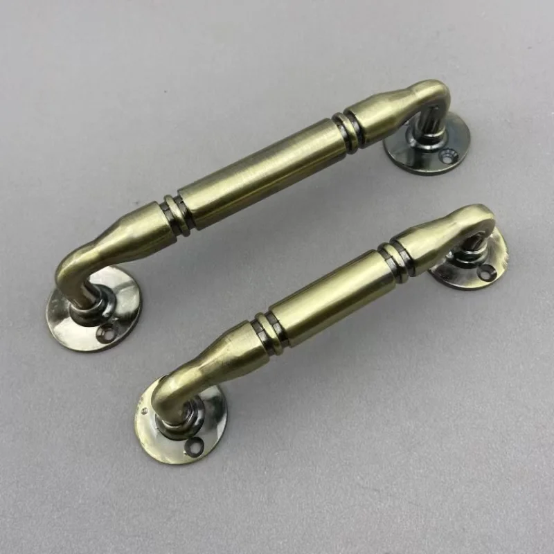 Hot ZINC  Aluminum Retro External Installation Gold AC Cabinet Door Drawer Handle Room Door Hole Free Furniture Handle