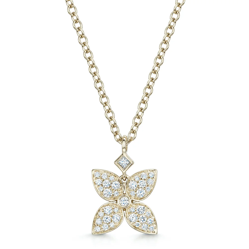 Handmade 18k Gold Plated Pave Micron White Diamond Cz Fine Chain Necklace 925 Sterling Silver Jewelry For Girls