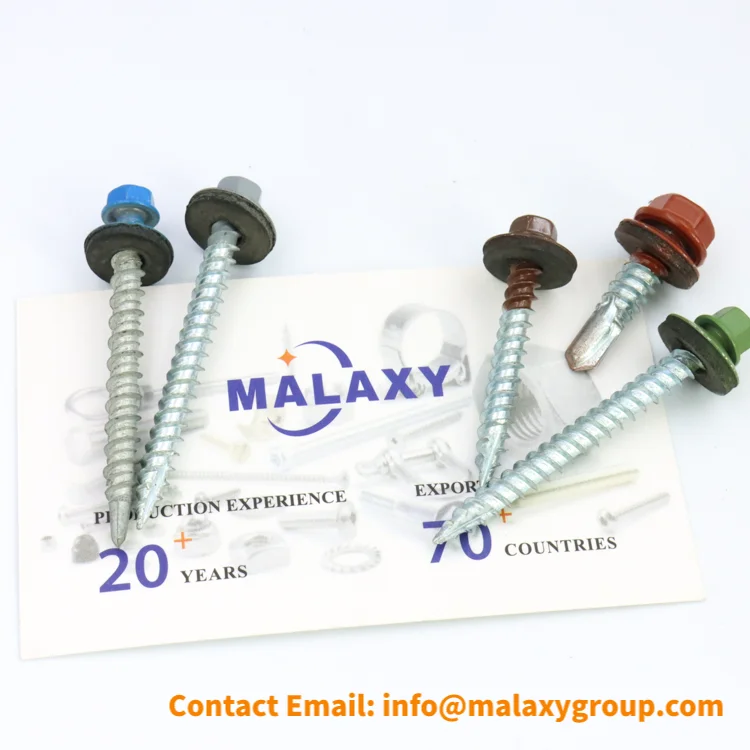 Malaxy Good Quality Hex Washer Head Self Drilling Screw With Washer