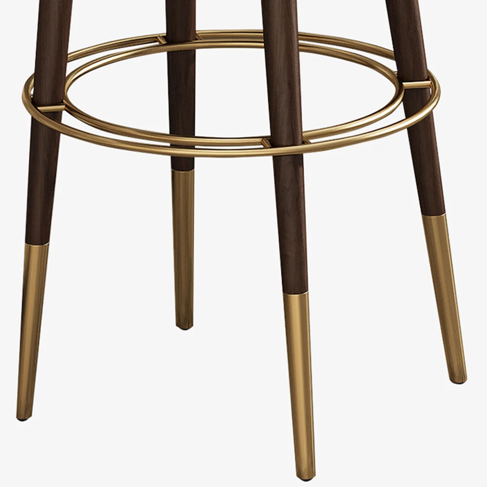 Custom Luxury Modern Counter Height Barstool Wooden hotel Kitchen Island High Chair pub Bar Stools For Restaurants
