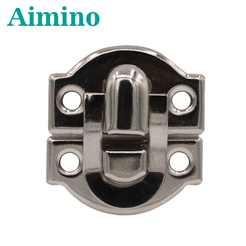 AIMINO металлический замок, поворотный рычаг, защелка с бронзовым и золотым покрытием с винтами для маленьких рождественских деревянных подарочных коробок, петли