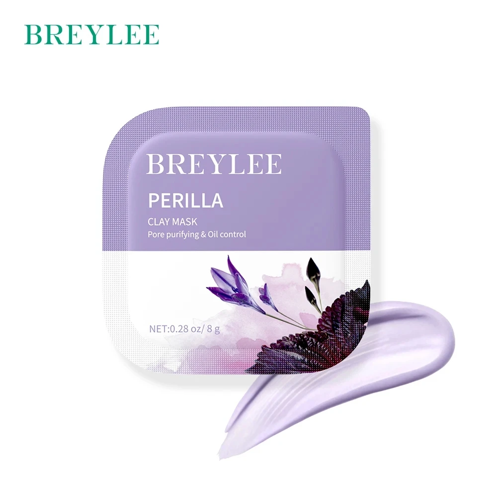 BREYLEE Natural Moisturizing Anti Acne Oil Control Pore Shrink Skin Repair Clay Facial organic facial clay mask