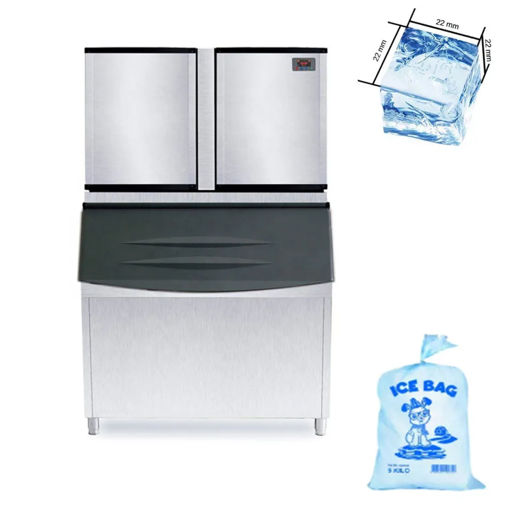 commercial 1000kg/24h ice maker cube Industrial ice making machine for bar