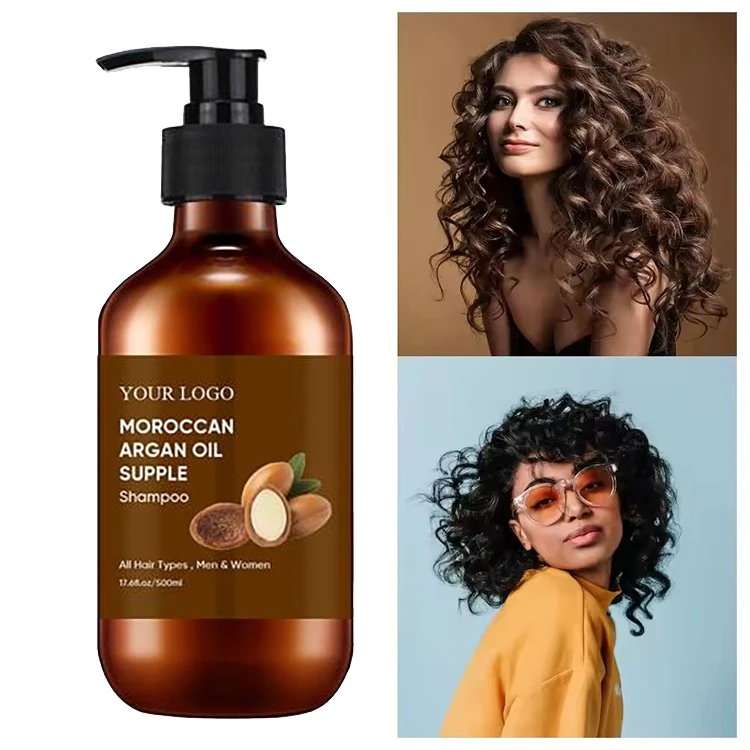 OEM Wholesale Private Label Sulfate Free Vegan Natural Morocco Argan Oil Hair Care Shampoo and Conditioner Set
