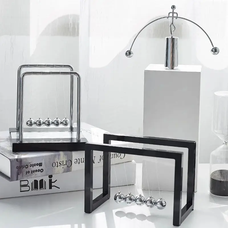 Wholesale Newton Pendulum Office Cradle Balance Steel Perpetual Motion Collision Balls for Teaching Supplies