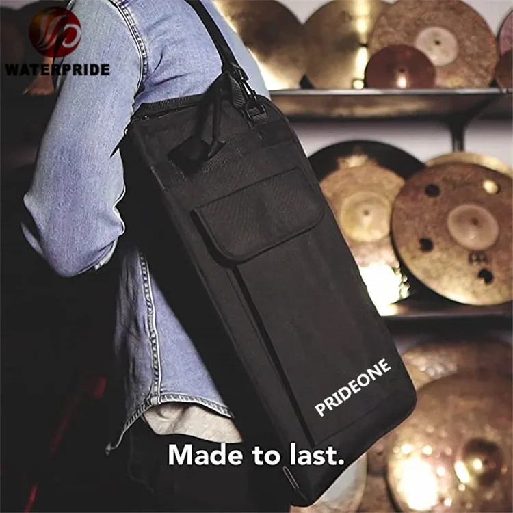 Customize 2023 Drum Stick Bag with Extra Outside Pocket and Floor Tom Hooks for Mallets drum stick bag with outside pocket