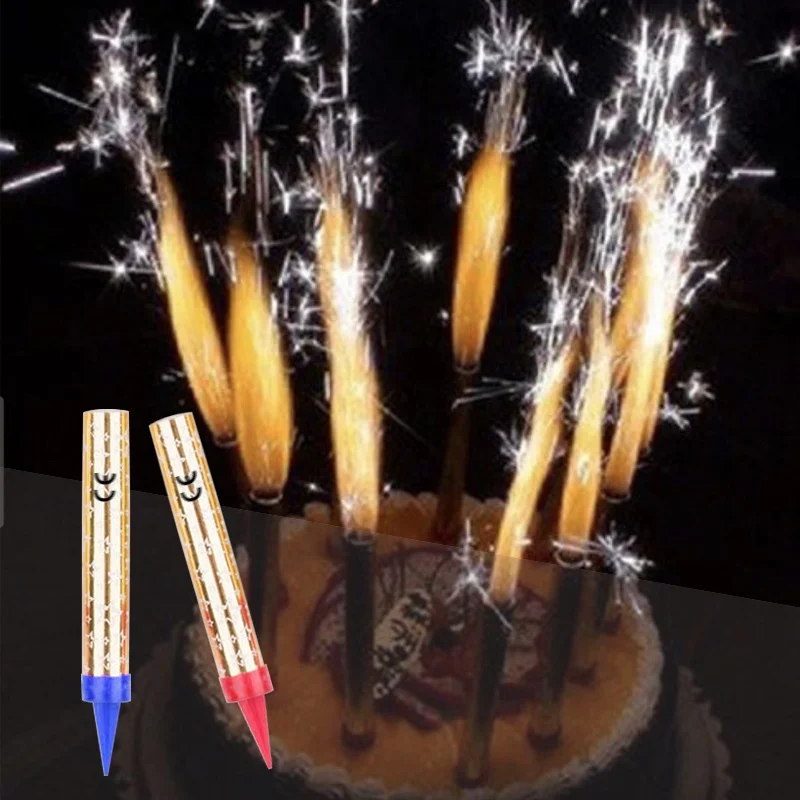 Nightclub fountain candle cake champagne bottle multi colour sparkler birthday candle fountain 15cm