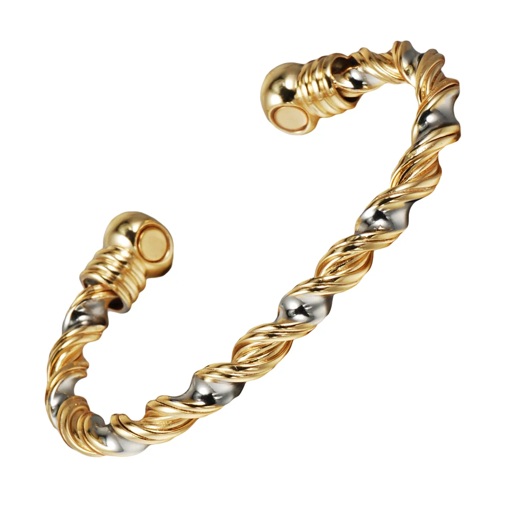 CPB-0249 Wholesale Braided Health Magnet Energy Bio Magnetic Therapy Pure Copper Bangle Bracelet Jewelry