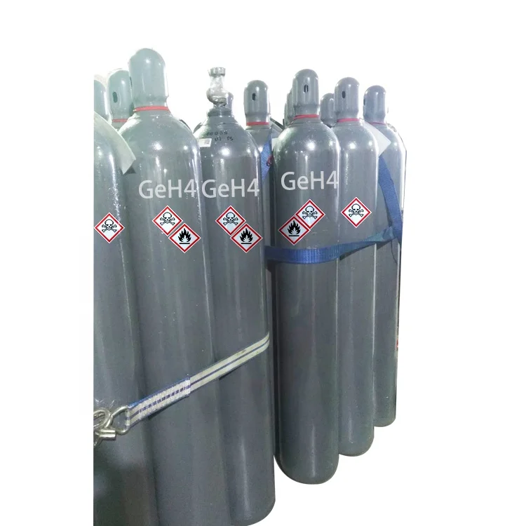 
For semiconductor device fabrication Mixture Gases 99.9999% TMB MMS SiH4 GeH4 B2H6 With H2 N2 He And Ar 