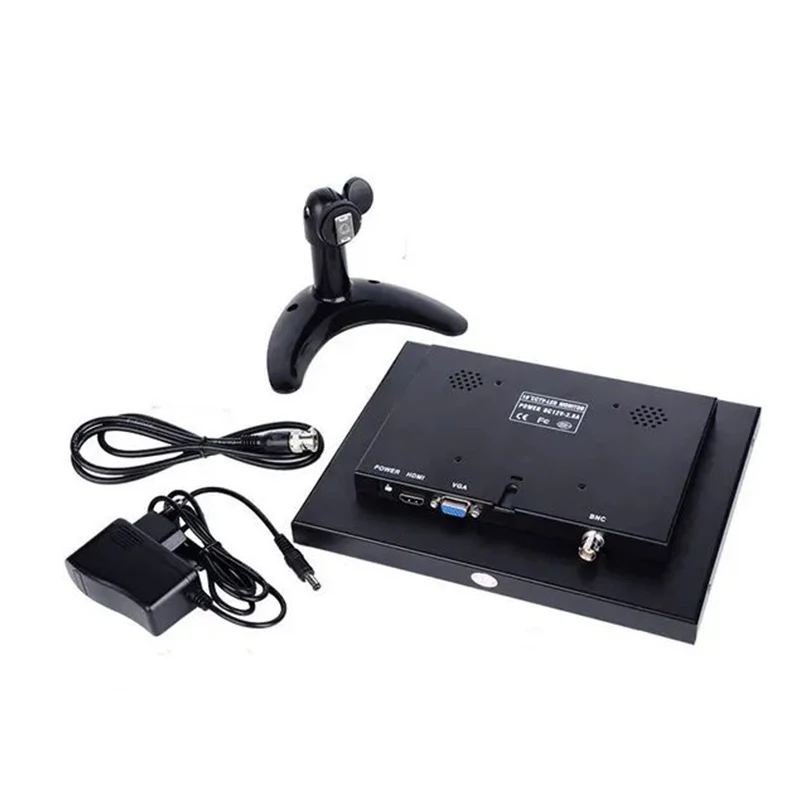 7 Inch IPS TFT LED CCTV Mini Monitor with Widescreen HD-MI Port AHD LCD Extended Monitor Screen for Wall Mount HDMIED Connection