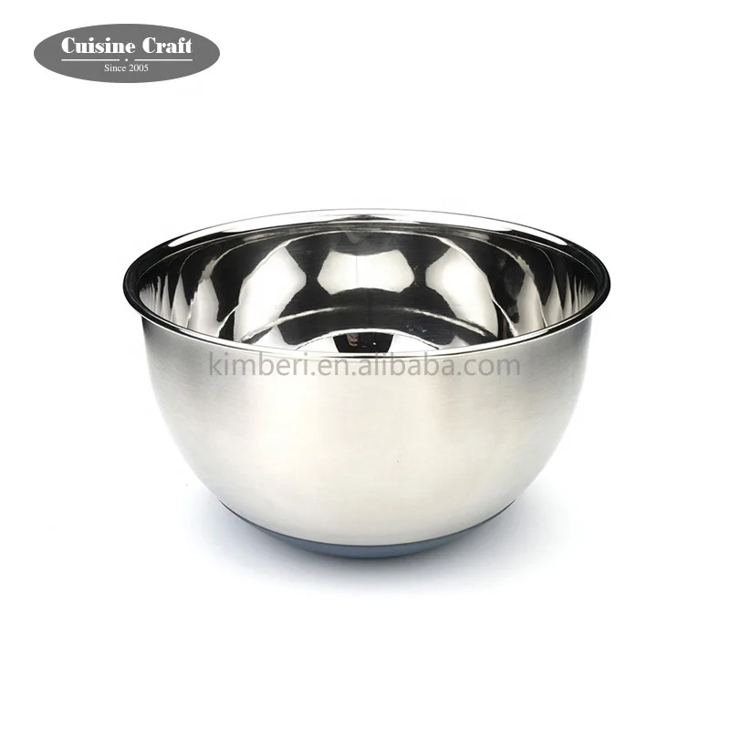 Wholesale food grade stainless steel mixing bowls copper coating salad bowl