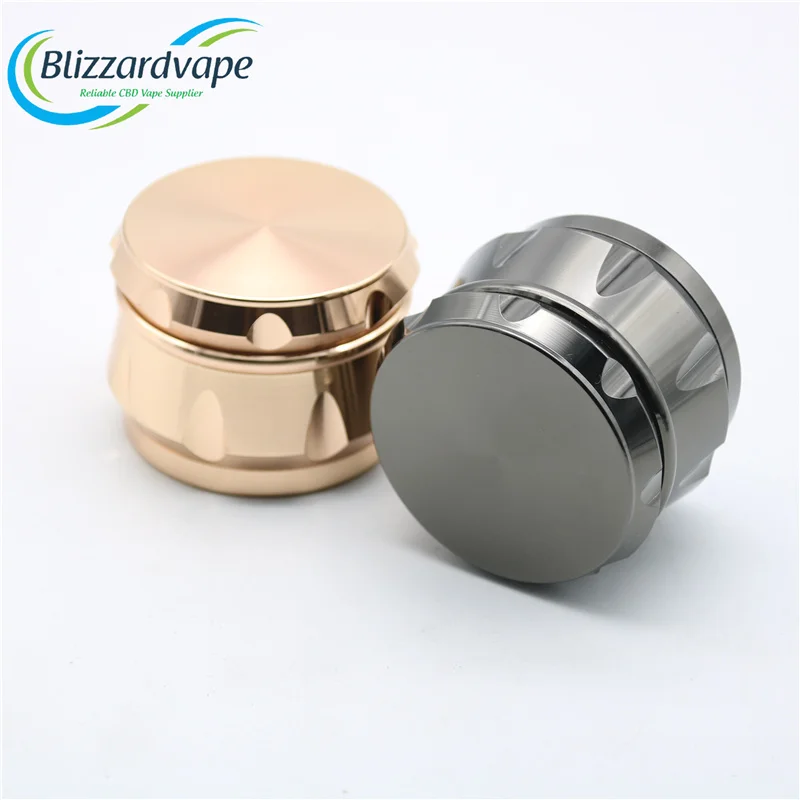 OEM Approve Black Metal Grinder Weed Herb Grinder 63MM Rose Gold Herb Kit Grinder Smoke Shop Supplies