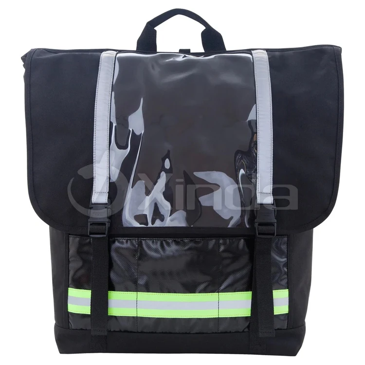 Custom Flap Closure Bicycle Riding Gear Bag Outdoor Cycling Backpack with Reflective Strips