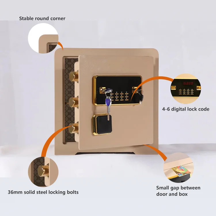 Digital Fingerprint Safes Security Safe Box Money Fireproof Safe cabinet