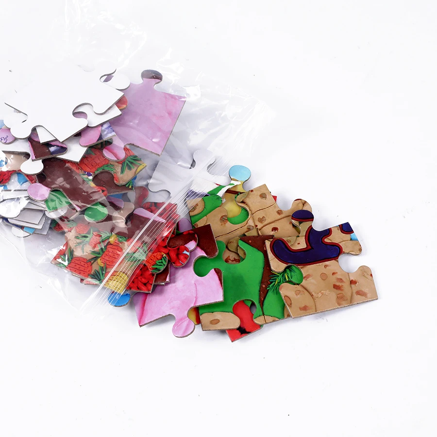 Good Price Professional Reusable Printing custom Cut Paper 36pcs jigsaw puzzle  For Children